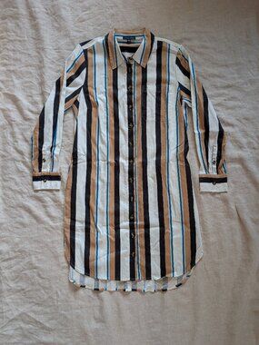 Universal Standard Striped Shirt Dress